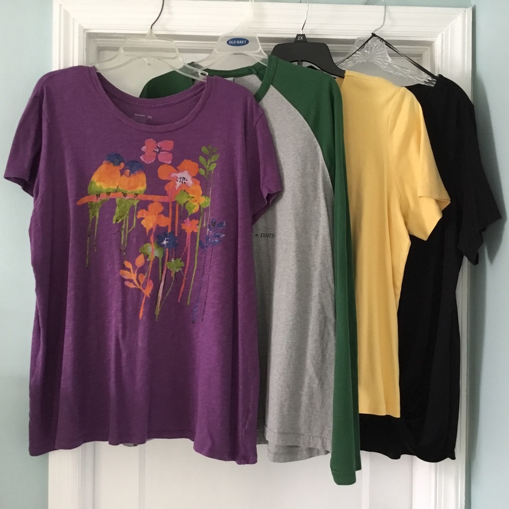 Lot Bundle 4 Tee T Shirts, sizes 2X and XXL, all in excellent condition